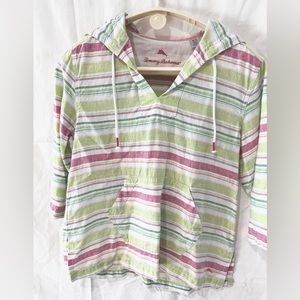 Tommy Bahama Women’s 100% linen spring hoodie tunic. Size M. New without tags